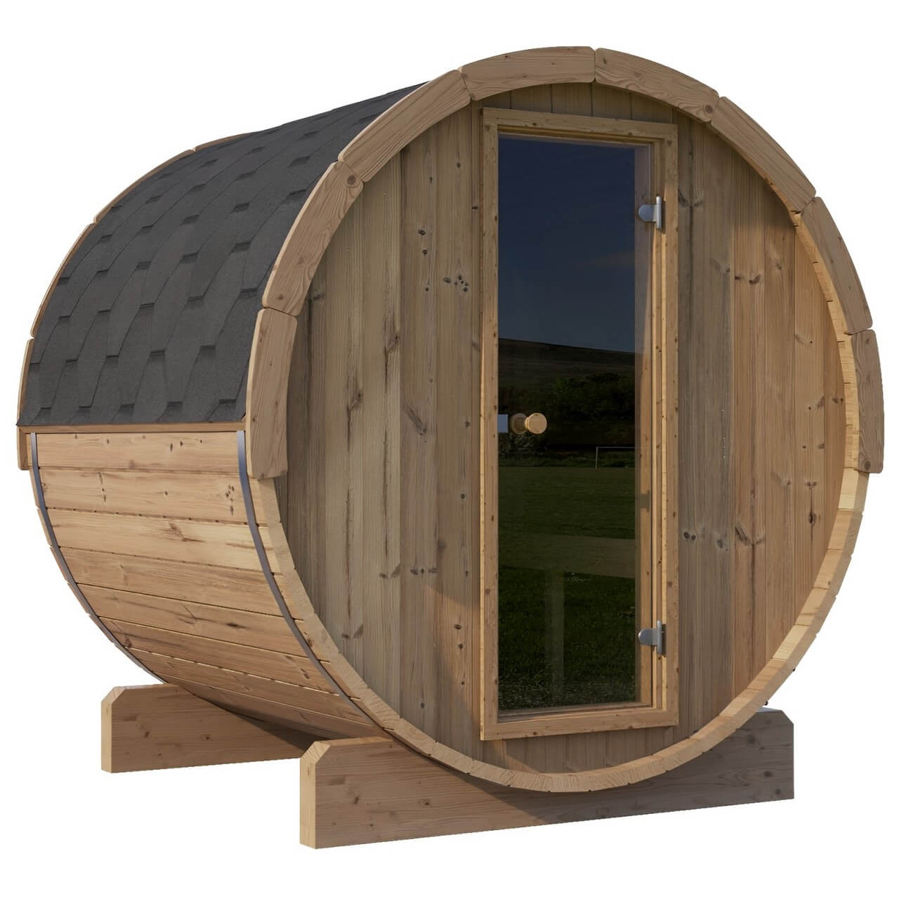 SaunaLife E7 4-Person Barrel Sauna